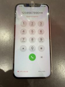 iPhone12画面修理後