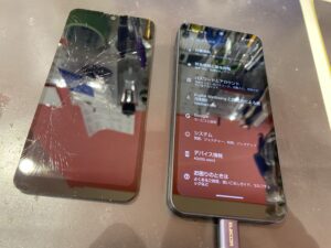 AQUOSWish3画面修理後