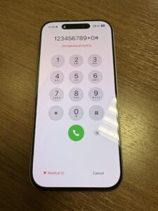 液晶修理後、正常に表示されているiPhone16 Pro。さいたま市・川口市で即日修理可能。