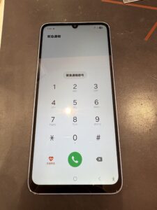 画面交換後きれいに表示が復旧したGalaxy A25 5G
