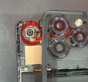 DOOGEE Note58の内部にあるダミーカメラ構造