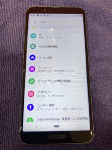 AQUOS Sense3画面修理