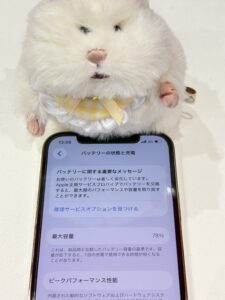iPhone12 Pro バッテリー交換前 最大容量78%|三郷市よりご来店