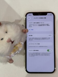 バッテリー交換後のiPhone12 Pro 最大容量100%