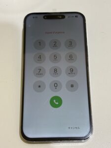 iPhone14 Pro Max 液晶交換後 正常表示へ復旧した状態