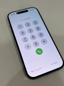 画面交換によってひび割れがなくなったiPhone 17 Proの修理後の状態