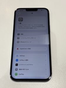画面交換でグリーン画面の表示不良が改善したiPhone13ProMax